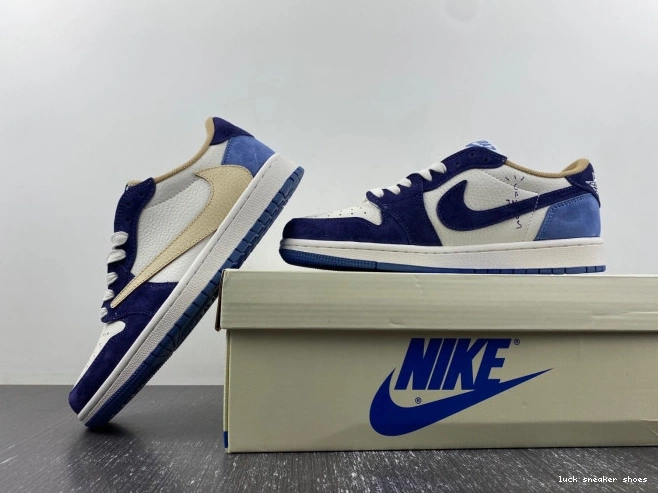 Reps LUCY CUSTOM TRAVIS JORDAN AIR 1 DM7866-808 SCOTT X 0707